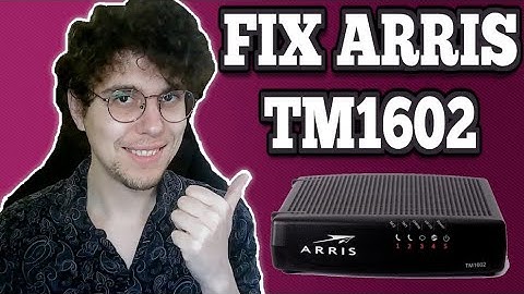 Hoe het probleem met de Arris TM1602-modem op te lossen dat niet werkt