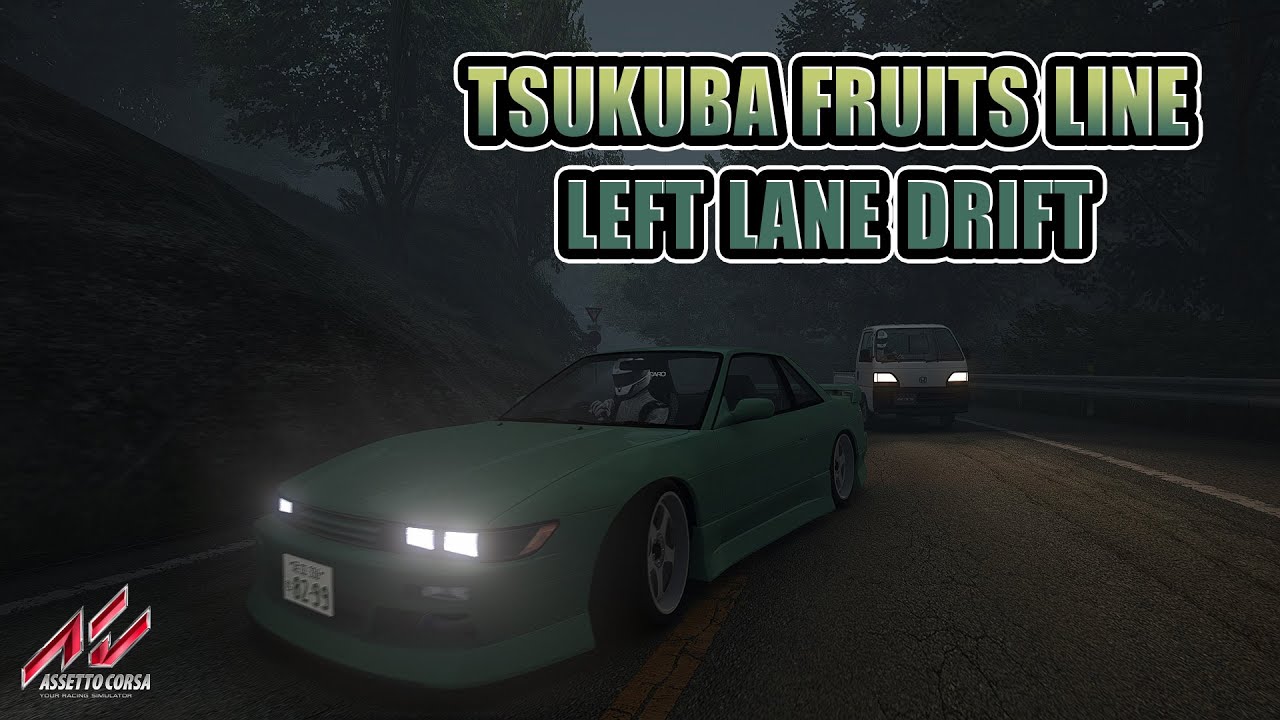 Tsukuba Fruits Line Traffic Drift Run Assetto Corsa YouTube
