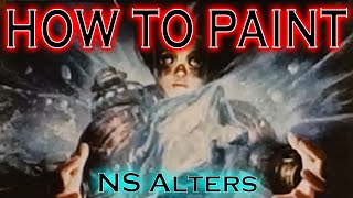 How to Paint Fire // Ice - MTG Card Alters