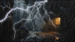 Relaxing Rain and Thunder Sounds in Dark Forest (No Ads) for Deep Sleep Tonight