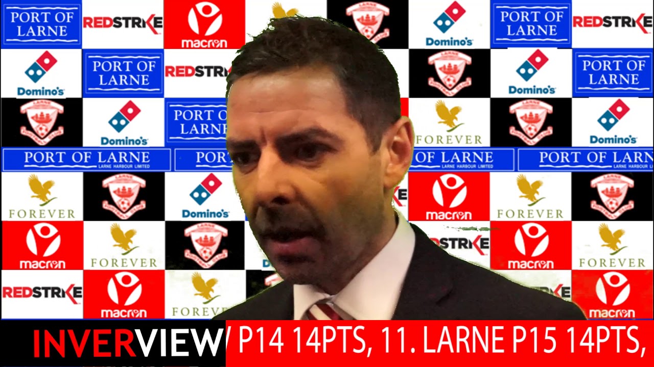 football score Larne 3-1 Knockbreda: Tiernan Lynch post match interview