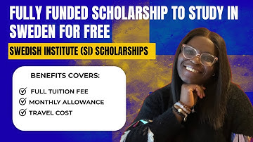 Swedish Institute (SI) Scholarship 2026 | Fully Funded Study in Sweden | Complete Guide + Tips !!!