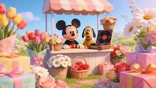Happy Spring Market with Mickey 🌷🎶 | Soft Jazz for Relaxing, Working & Good Mood screenshot 4