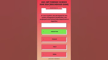 UGC NET Forensic Science June 2024 (Rescheduled Exam) PYQ (Q 31-35)| Simple Explanations #ugcnet2025
