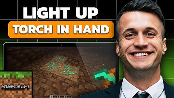 How To Light Up Torch In Hand In Minecraft