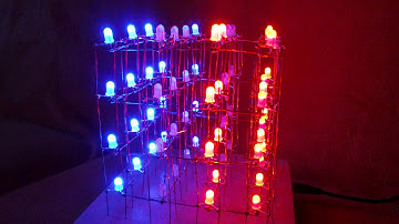 4x4x4 RGB LED Cube Basic Animation