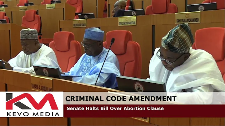 CRIMINAL CODE AMENDMENT : Senate Halts Bill Over Abortion Clause