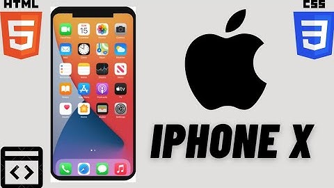 How to make IPHONE X using HTML, CSS3 and JAVASCRIPT| Source Code in Description
