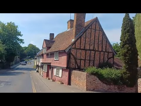 SAFFRON WALDEN MEDIEVAL ENGLISH TOWN WALKING TOUR ,ENGLAND COUNTRYSIDE