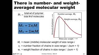 MSE 201 S21 Lecture 29 - Module 1 - Polymer Molecular Weight screenshot 3