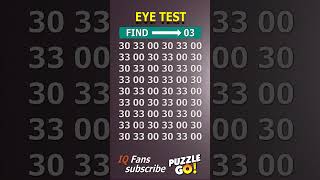 Find 03, where? | Brain Teaser IQ Test #shorts #different #puzzles #opticalillusion screenshot 4