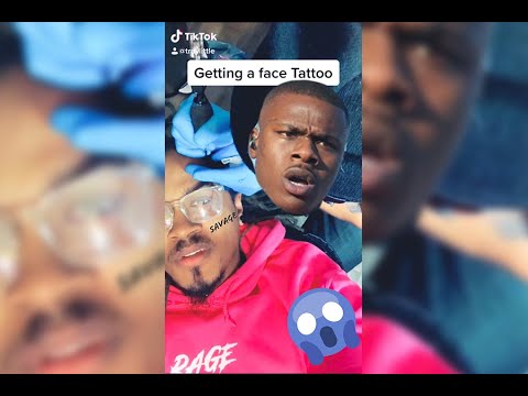 Getting A Face Tattoo With Dababy Youtube - fetty wap face tattoos roblox