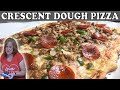 CRESCENT DOUGH PIZZA | Using Crescent Roll Dough to Make Pizza | Cook with Me Pizza