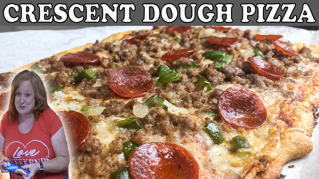 CRESCENT DOUGH PIZZA | Using Crescent Roll Dough to Make Pizza | Cook