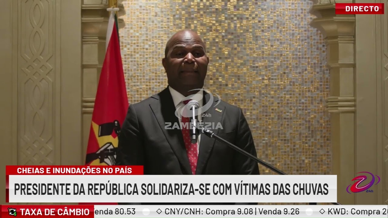 PRESIDENTE DA REPÚBLICA SOLIDARIZA-SE COM VÍTIMAS DAS CHUVAS INTENSAS| TV Zambézia 24h