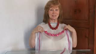 картинка: Оригинальные бусы из ткани с 