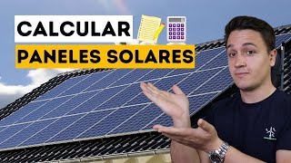 ✅ Cómo CALCULAR una INSTALACIÓN de PLACAS SOLARES