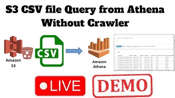 🔥S3 CSV file Query from Athena Without Crawler | ✨️👌👉#s3athena #awsathena