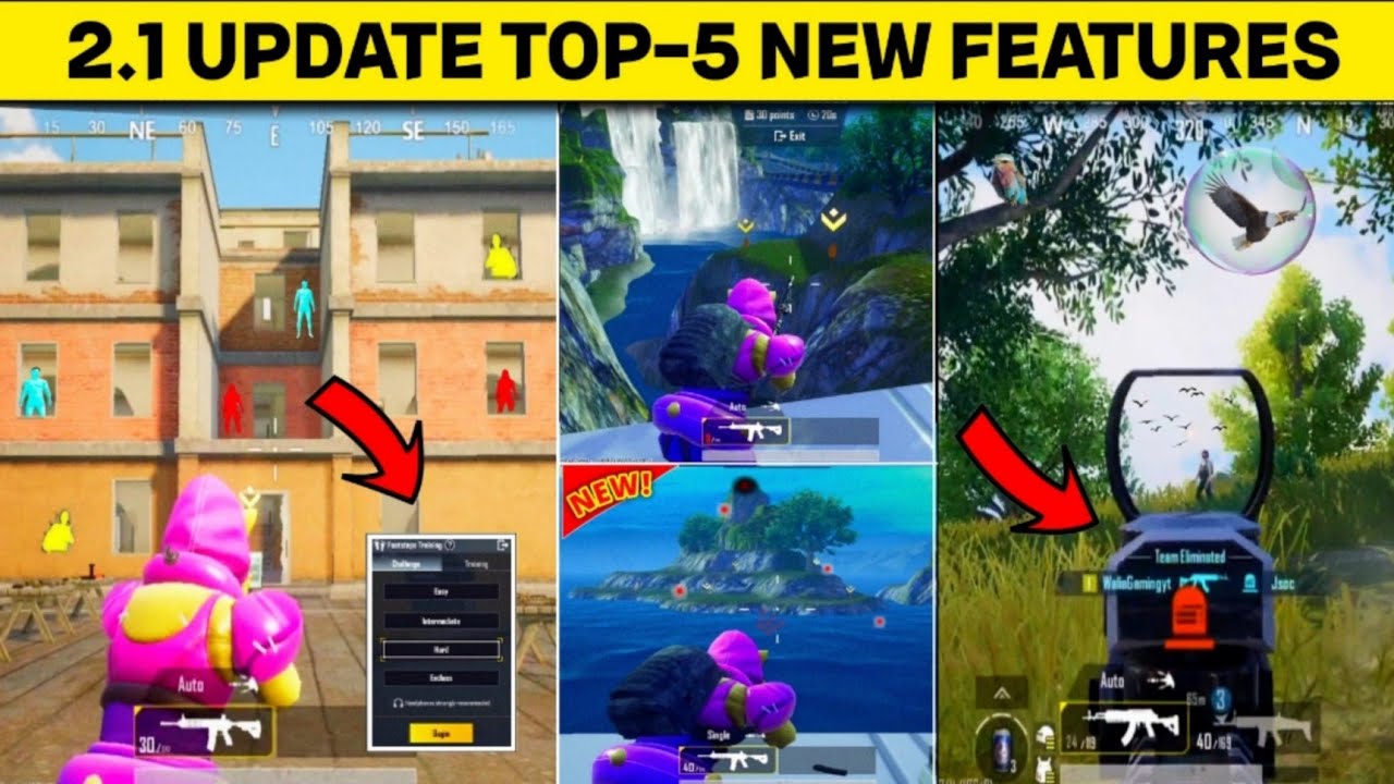 TOP 5 NEW FEATURES IN BGMI 2.1 UPDATE | BGMI/PUBG MOBILE TIPS & TRICKS