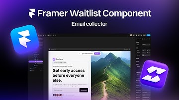 Framer waitlist component - email collector