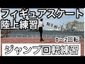 【フィギュアスケート陸上練習】ジャンプ回転練習(0〜2回転) Jump rotation(off ice)- Learn to Figure skating
