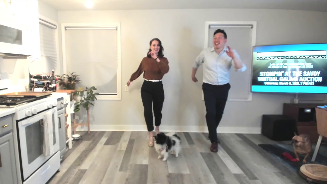 Swing It Seattle - solo Jazz 2 "Jump Session" - Katie & Mark Kihara + Mario the Dog