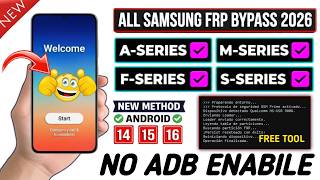 ✅New Samsung FRP Bypass 2026 Android 14/15/16 Latest Update | All Security Patches Working✅