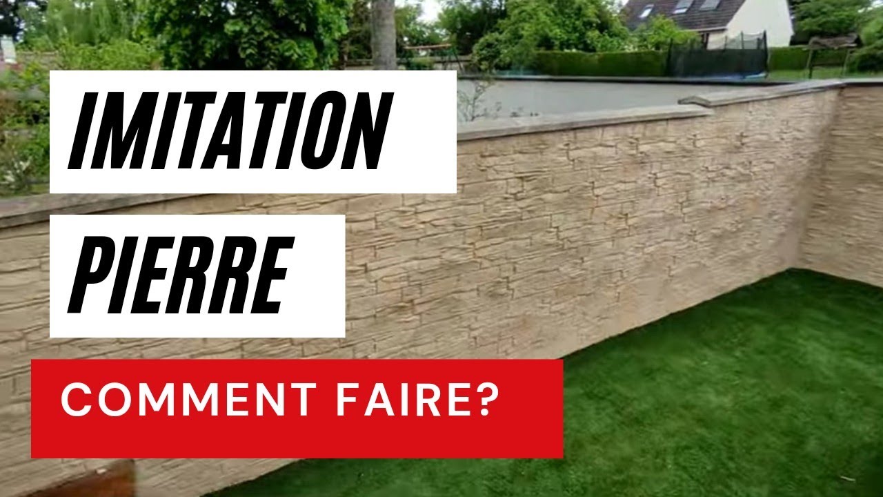 Comment faire l'enduit pierre décoratif sur un mur de clôture?