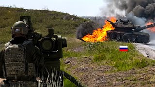 Ukranian Anti-tank operator hunting Russians at point blank | SOF Hunting Russian TANKS with Kornet