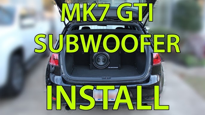 VW Golf 7 DSP Hifi Anlage mit Subwoofer von CSP Car Hifi / Nürburgring