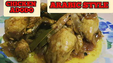 HOW TO MAKE CHICKEN ADOBO IN ARABIC STYLE | COOKING CHALLENGE | OFW LIFE