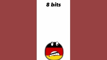 64 bits 32 bits 16 bits 8 bits 4 bits 2 bits 1 bit countryball #politics #history #countryballs