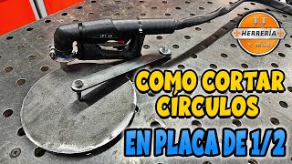 INCREÍBLE HERRAMIENTA PARA CORTAR CÍRCULOS EN PLACA DE 1/2 PULGADA