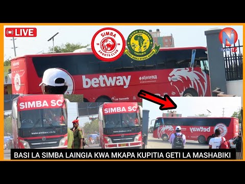 BASI LA SIMBA LAINGIA NA ULINZI MKALI KWA MKAPA KUCHEZA NA YANGA LAPITA GETI LA MASHABIKI Tizama