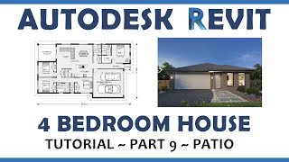 Autodesk Revit - 4 Bedroom Home Design Tutorial - 9. Patio
