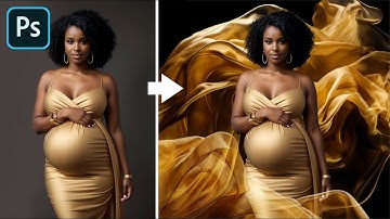 Adding Golden Fabric as a Background and Overlay to a Photo in Photoshop