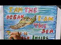 Life under water | Slogan| Drawing for kids |Oil pastel colouring