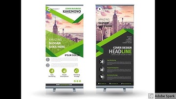 Professional Roll Up Banner Design | Adobe Illustrator Tutorial