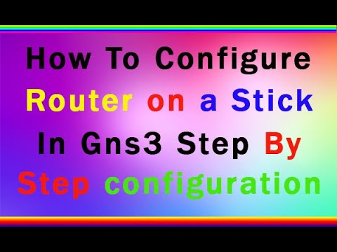 How To Configure Router on a Stick || Router on a stick configuration step by step in Gns3