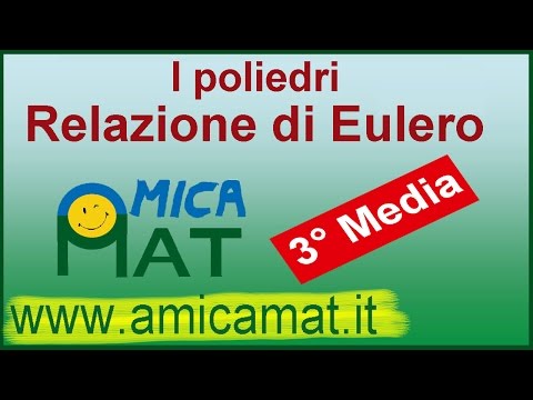 Video: Qual è la formula di Eulero che usa il numero di facce del tetraedro con vertici come 4 e 6 bordi?