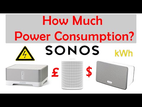 bånd Desværre Landskab How Much Power Does Sonos Use and Cost? I Measure the Electric Consumption  and do Costings. - YouTube