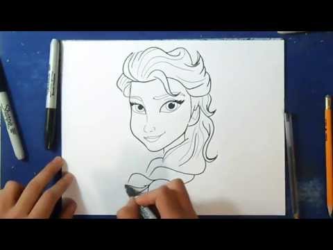 Vidéo: Comment Dessiner Elsa De Frozen