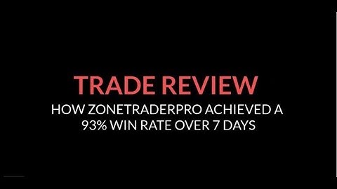 Trade Review - How ZoneTraderPro achieved a 92% Win Rate over a 7 Day Period