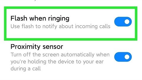 poco m2 pro incoming call flashlight setting
