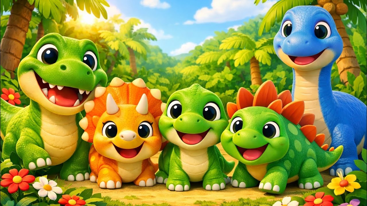 Dinosaur Song for Kids | Fun Baby Songs & preschool usa || ✅