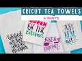 Cricut Tea Towels: 4 Ways to Make Fabric Projects