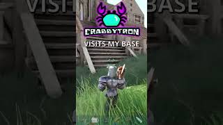 Crabbytron Gets Jump Scared Visiting My Base - Ark Funny Moments