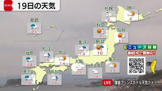 3月19日の天気