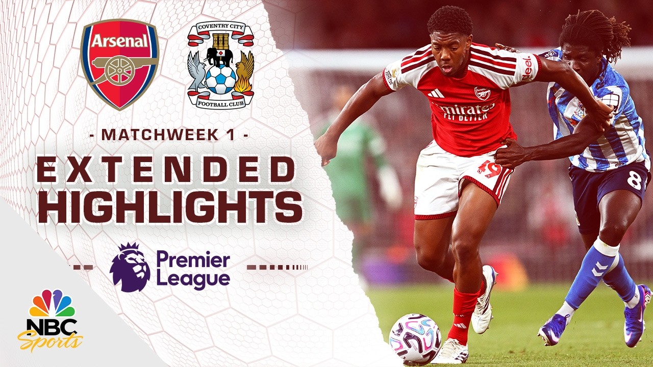 Arsenal v. Coventry City | PREMIER LEAGUE HIGHLIGHTS | 8/21/2026 | NBC Sports
