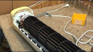 Pelonis FS10-S6A fan reassembly sequence with wire and duct alignment